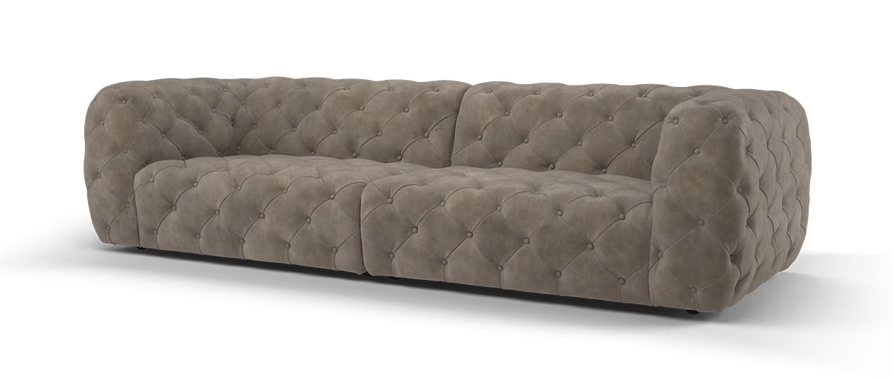 Sofology The Venezia Leather 4 Seater in Character Vintage Espresso