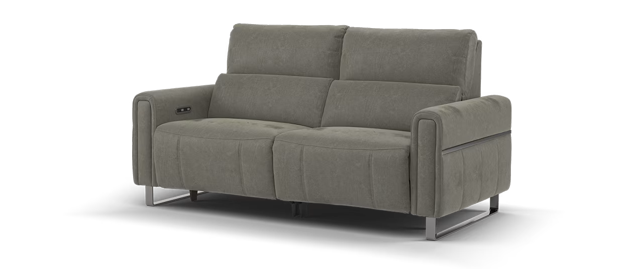Sofology Ravello Fabric 2.5 Seater Power Recliner in Lifestyle Flecked Mocha