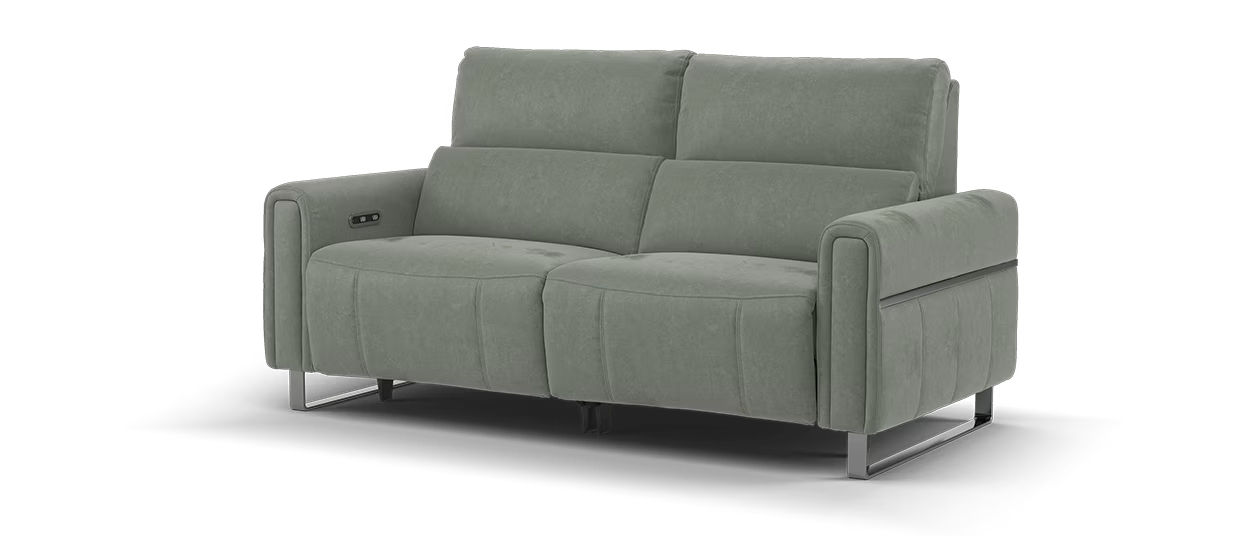 Sofology Ravello Fabric 2.5 Seater Power Recliner in Lifestyle Flecked Stone