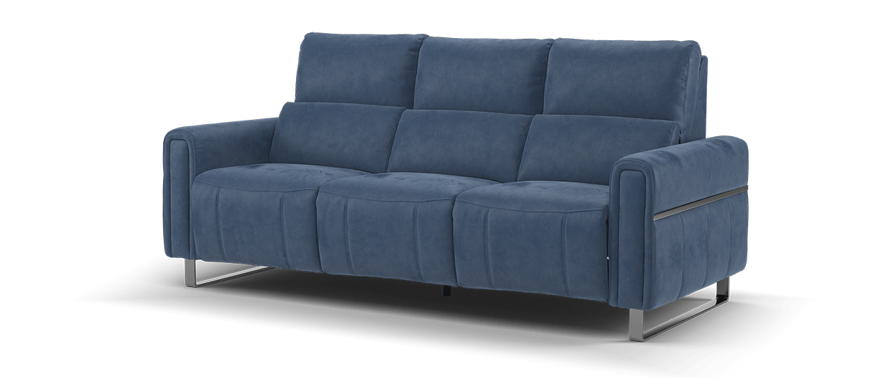 Sofology Ravello Fabric 3 Seater Lifestyle Flecked Fabric Navy