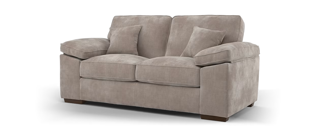 Sofology Brixton Fabric 2 Seater in Soft Chenille Wicker