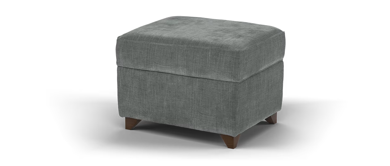 Sofology Brixton Storage Footstool in Chenille Slate All Over