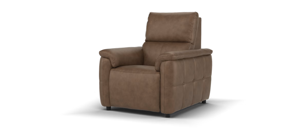 Sofology Ripley Leather Chair in Trusty Embossed Chestnut