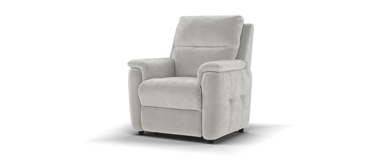 Sofology Ripley Fabric Chair Rise & Recline in Lifestyle Nubuck Feel Fabric Light Grey
