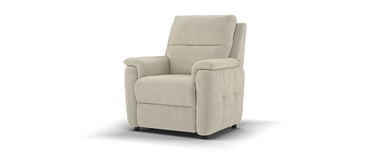Sofology Ripley Fabric Chair Rise & Recline Heated Seat in Stone