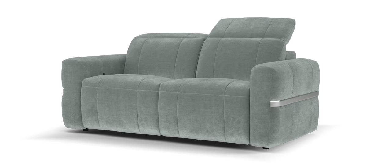 Sofology The Lumiere 2.5 Seater Fabric Sofa in Relaxed Chenille Charcoal