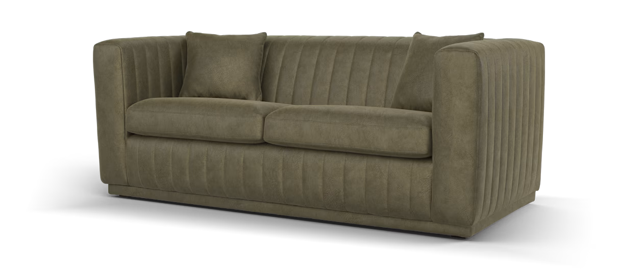 Sofology Astoria Fabric 3 Seater in Lifestyle Dapple Fabric Olive Green Mix