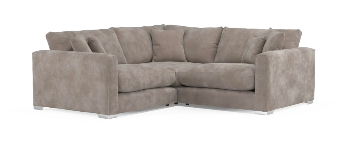 Sofology Majestica Fabric 1 Corner 1 in Soft-Chenille Wicker