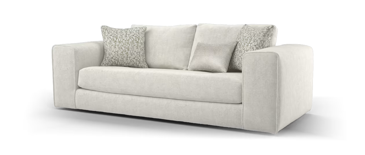 Sofology Ascot 4 Seater in Soft Sherpa Stone Mix