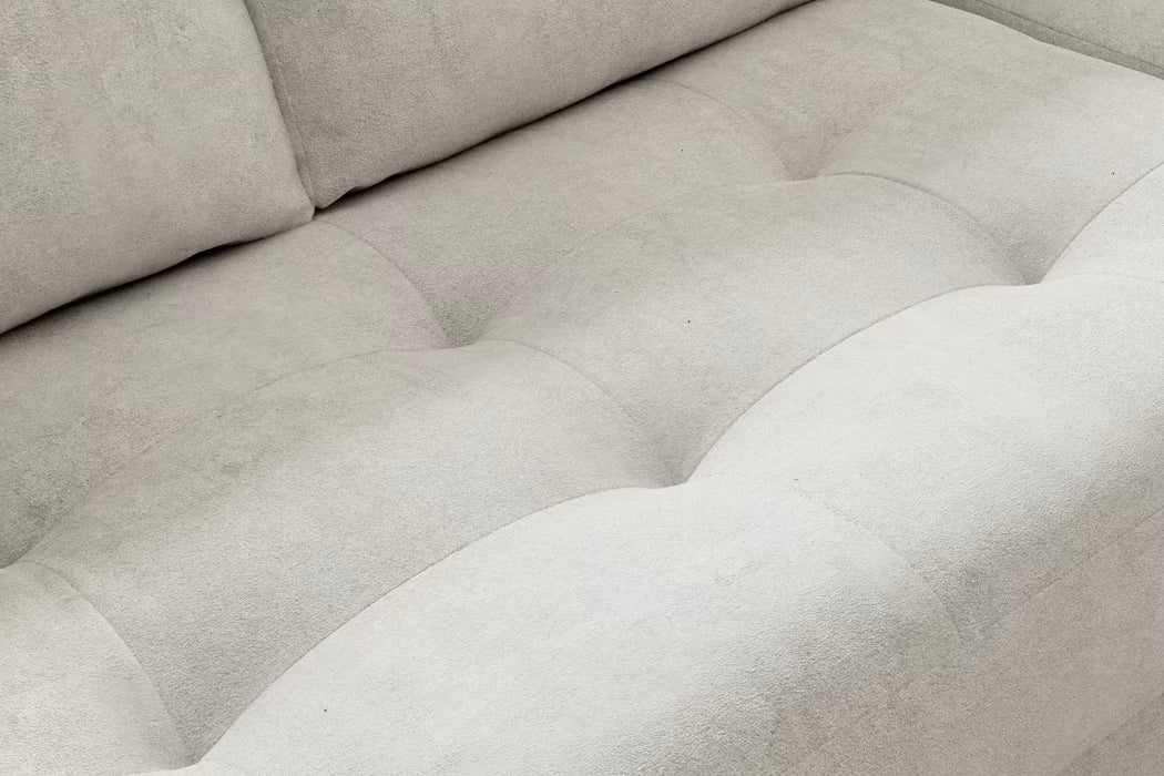 Sofology Ascot Fabric 3 Corner 3 Bench Seats in Soft Sherpa Stone Mix
