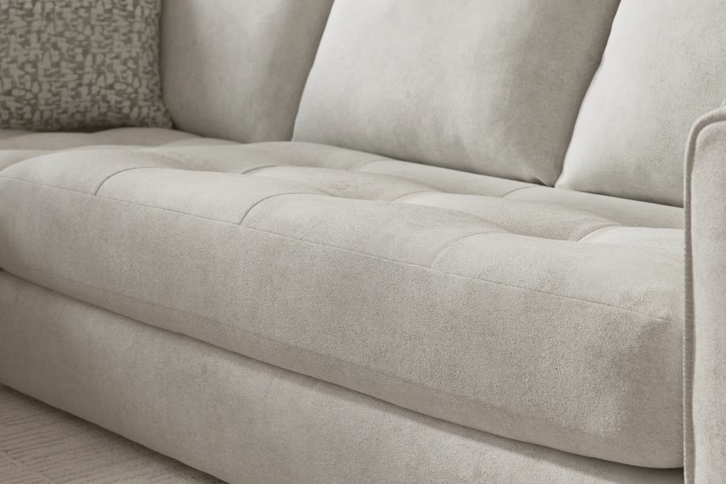 Sofology Ascot Fabric 3 Corner 3 Bench Seats in Soft Sherpa Stone Mix