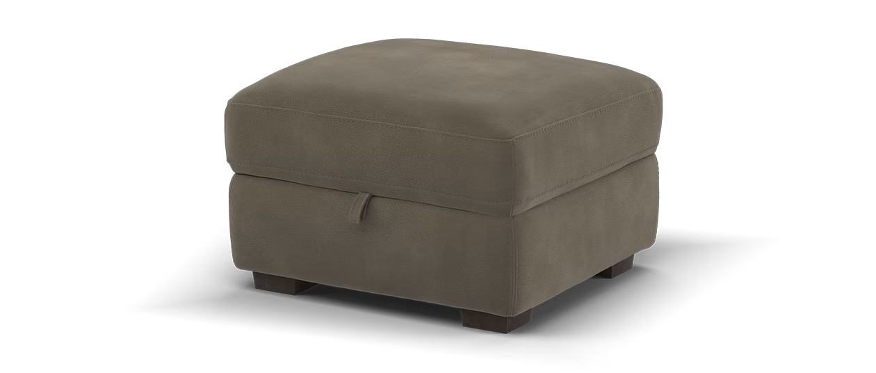 Sofology Santina Storage Footstool in Lifestyle Mottled Fabric Dark Chocolate