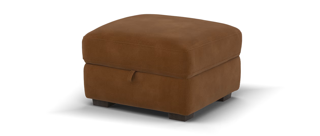 Sofology Santina Storage  Footstool in Lifestyle Mottled Fabric Rust