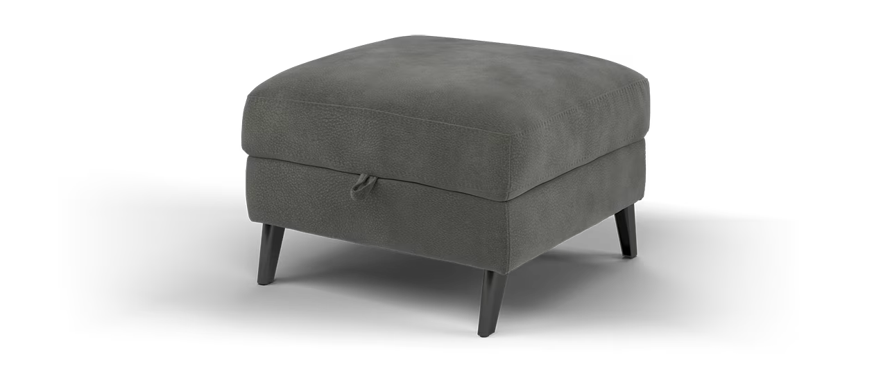 Sofology Arlington Storage Footstool in Lifestyle Mottled Fabric Charcoal
