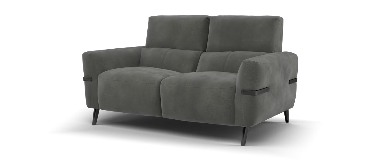 Sofology Arlington 2 Seater in Lifestyle Mottled Fabric Charcoal