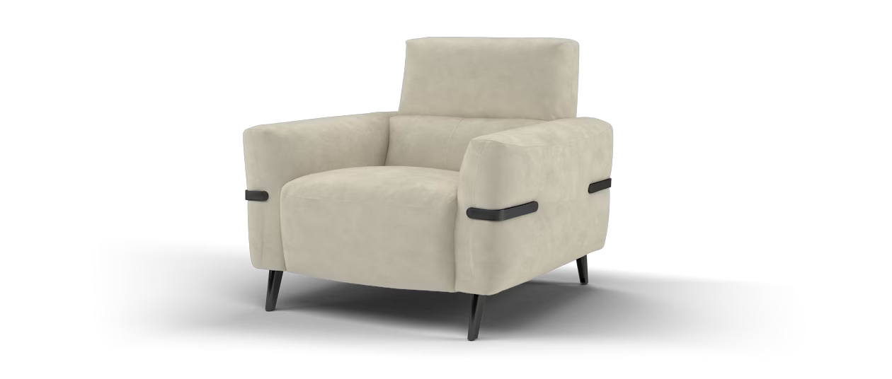 Sofology Arlington Chair in	Lifestyle Nubuck - Feel Fabric Stone