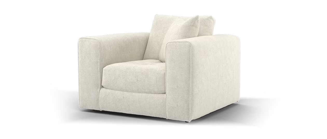 Sofology Ascot Chair in Soft Sherpa Natural All Over