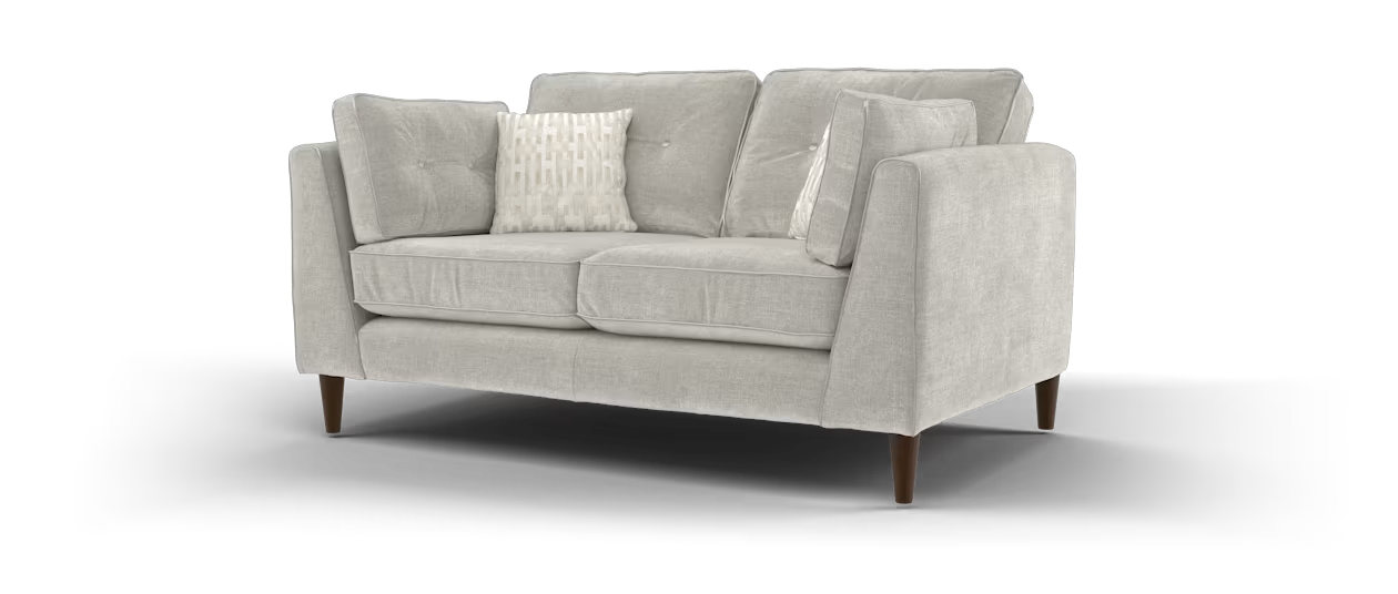 Sofology Cricket Fabric 2 Seater in Pebble Mix
