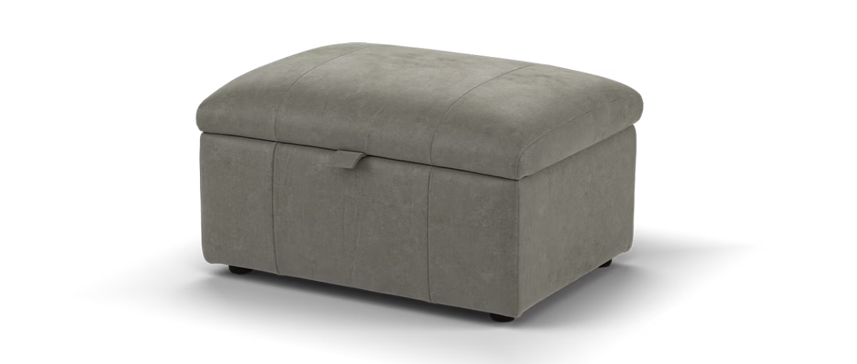 Sofology Lumiere Fabric Designer Storage Footstool in Lifestyle Flecked Mocha