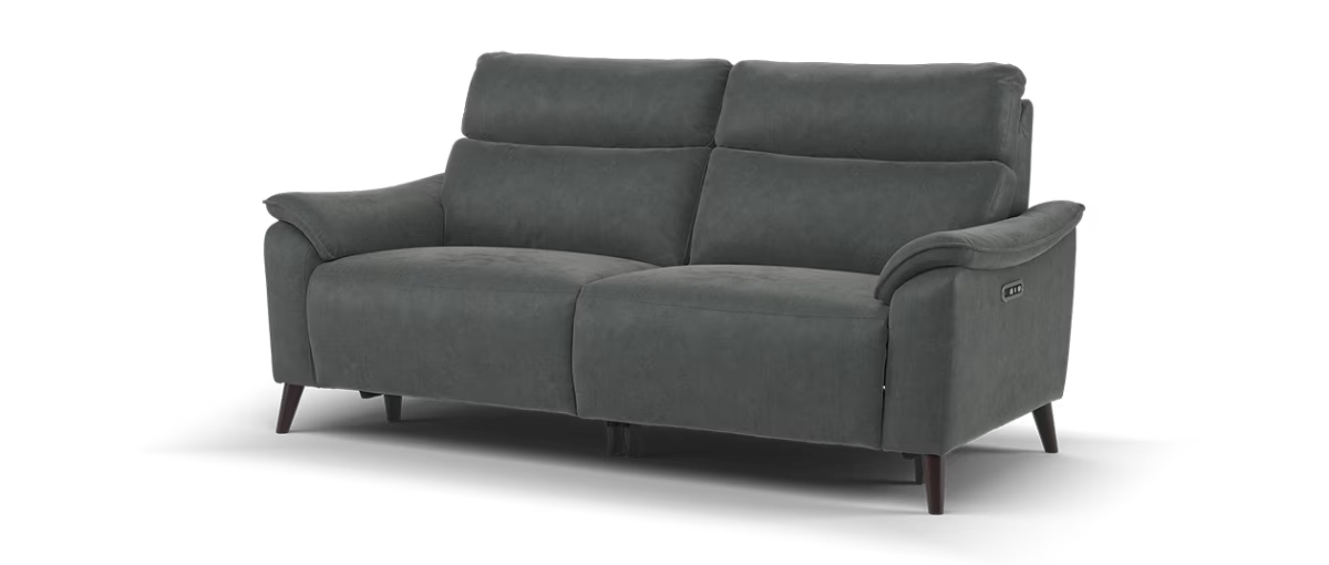 Sofology Arlo Fabric 2.5 Seater Power Recliner/Headrest in Lifestyle Flecked Charcoal