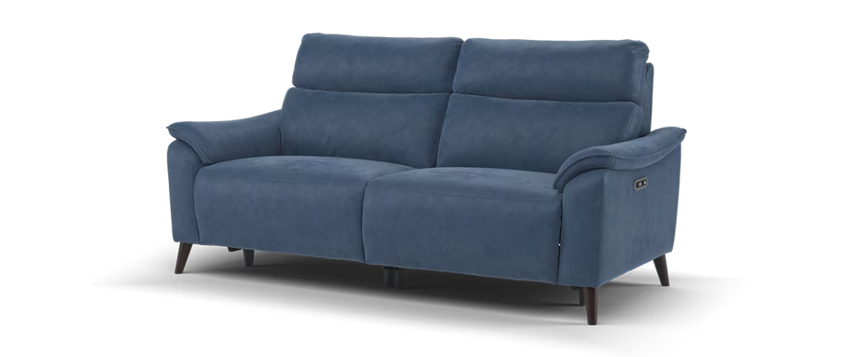 Sofology Arlo Fabric 2.5 Seater Power Recliner in Lifestyle Flecked Navy