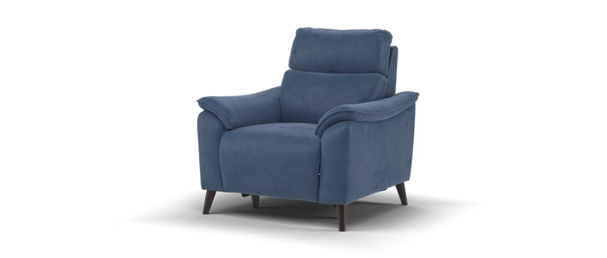 Sofology The Arlo Fabric Chair Power Recliner in Lifestyle Flecked Navy