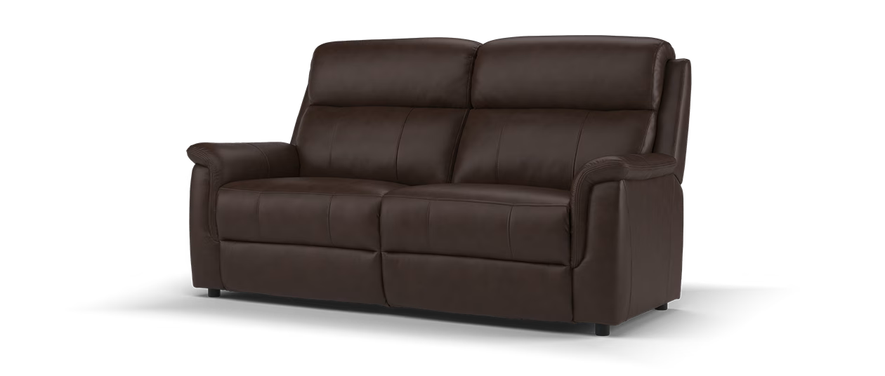 Sofology Bradie Leather 2.5 Seater in Trusty Embossed Chestnut