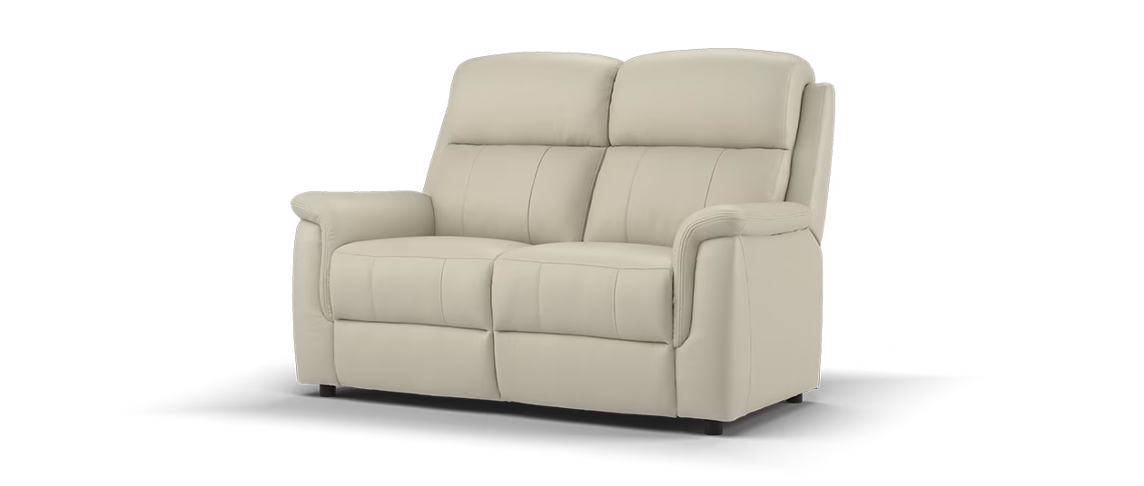 Sofology Bradie Leather 2 Seater in Trusty Embossed Stone