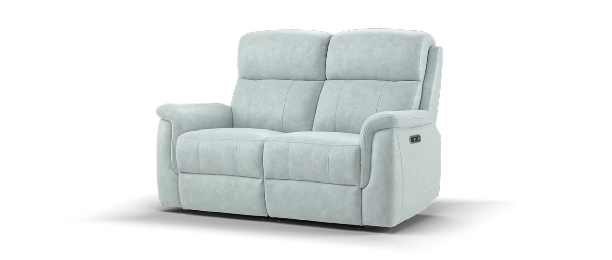 Sofology Bradie 2 Seater Power Recliner in Lifestyle Flecked Silver