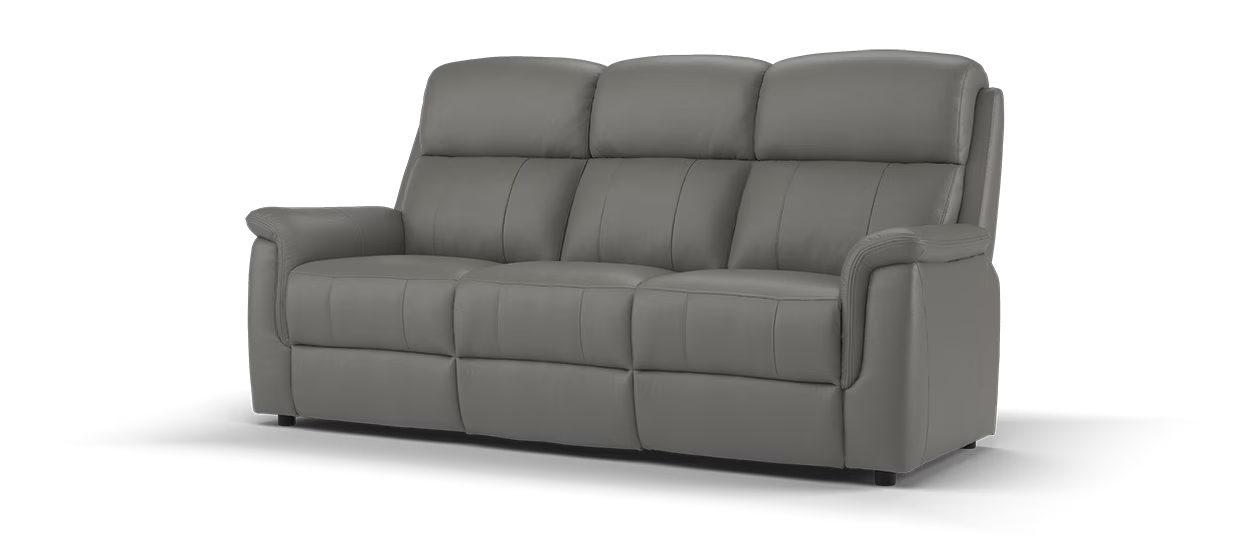 Sofology Bradie Leather 3 Seater in Trusty Embossed Elephant