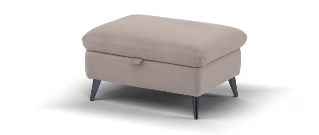 Sofology Bailey Fabric Designer Storage Footstool in Lifestyle Flecked Nutmeg