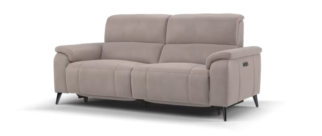 Sofology Bailey Fabric 2.5 Seater Power Recliner/Headrest in Lifestyle Flecked Nutmeg