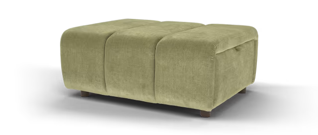Sofology Waldorf Fabric Storage Footstool in Soft Chenille Olive
