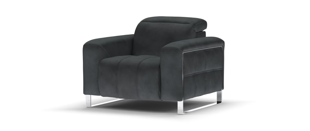 Sofology Marvella Fabric Chair in Lifestyle Flecked Anthracite