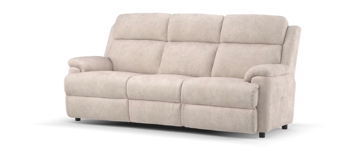 Sofology Gracie Fabric 3 Seater in Hopsack Chenille Linen