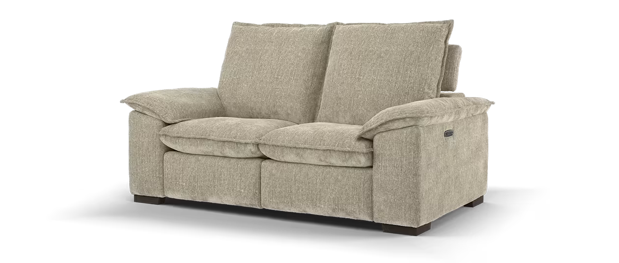 Sofology Embrace 3 Seater Power Recliner/Headrest in Mushroom