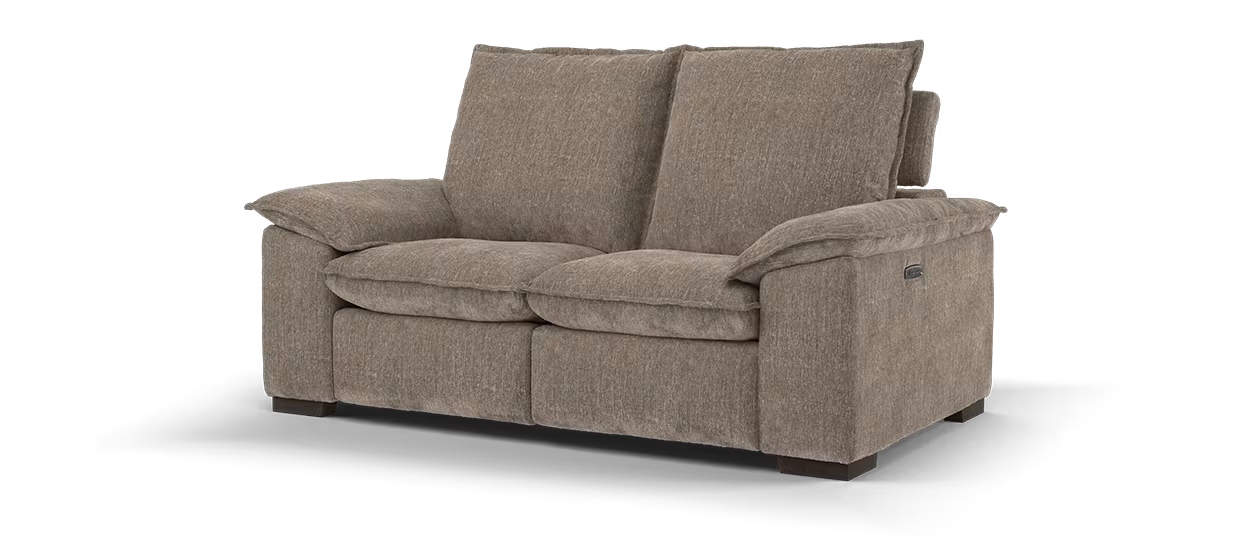 Sofology Embrace 2 Seater Power Recliner/Headrest in  Chenille Mink