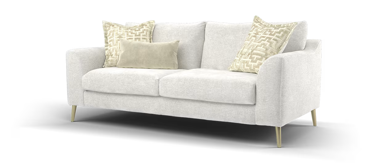 Sofology Mayfair Fabric 3 Seater in Linen Look Chenille Mist