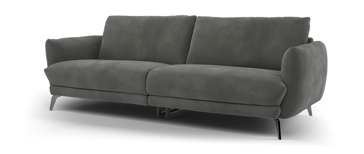 Sofology Adler Fabric 4 Seater Split in Lifestyle Mottled Charcoal