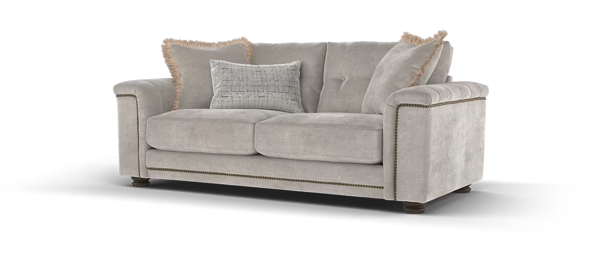 Sofology Regency 2 Seater in Fine Textured Chenille Stone Mix