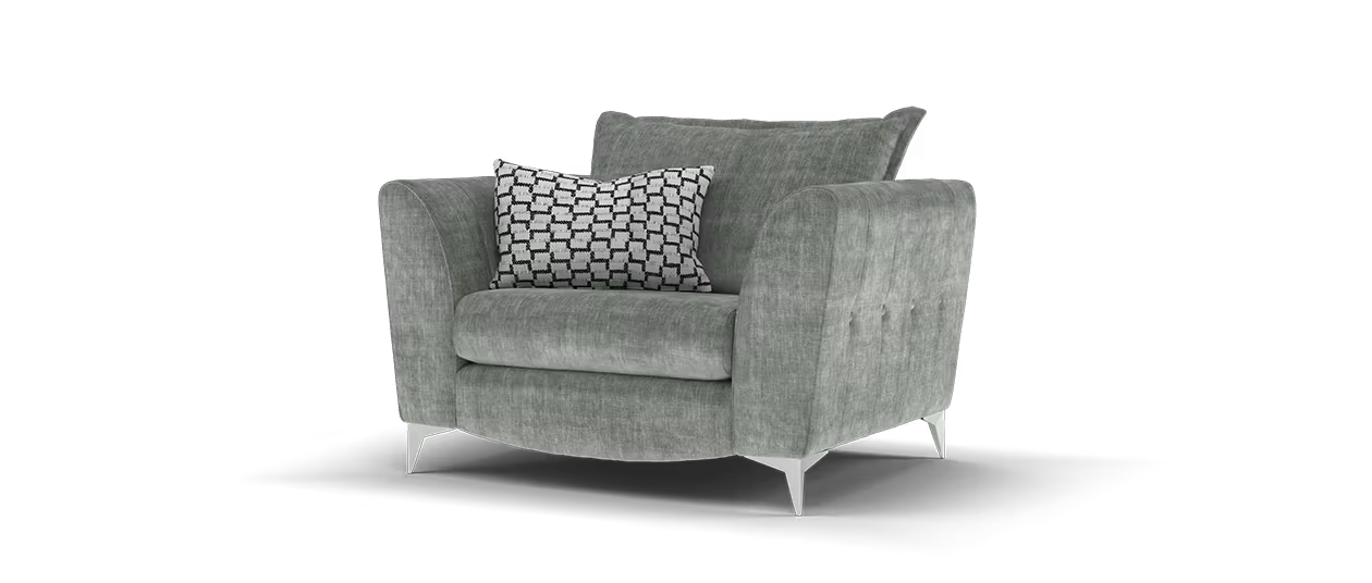 Sofology Luella Fabric Chair in Grey Mix