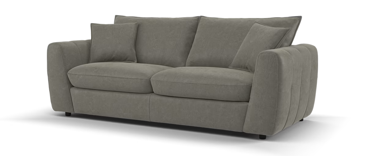 Sofology Hudson Fabric 3 Seater in Lifestyle Flecked Mocha