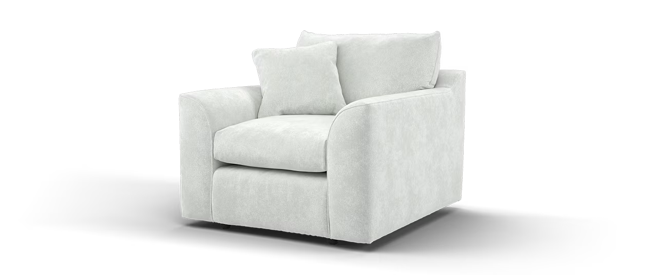 Sofology Georgio Fabric Chair in  Lifestyle Plush Chenille Mist All Over
