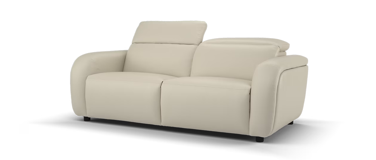 Sofology Drift Leather 2.5 Seater in Trusty Embossed Stone