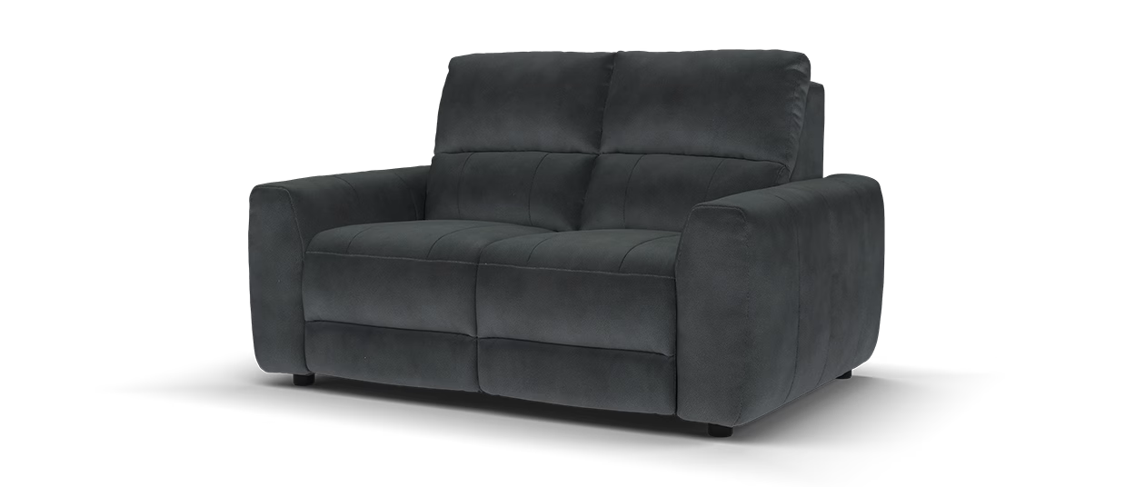 Sofology Portofino 2 Seater in Lifestyle Flecked Fabric Anthracite