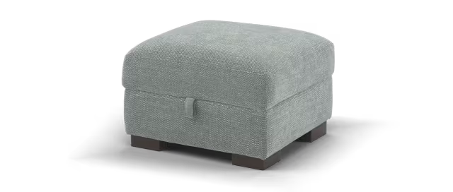Sofology Elevate Fabric Storage Footstool in Grey
