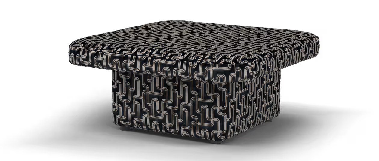 Sofology Castello Fabric Designer Table Footstool in Deco Designer Fab ...