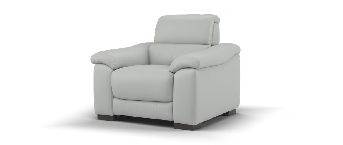 Sofology Elevate Chair Power Recliner/Headret in Light Grey