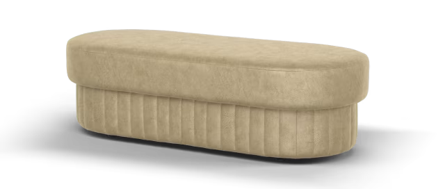 Sofology Savoy Designer Footstool in Lifestyle Dapple Fabric Caramel