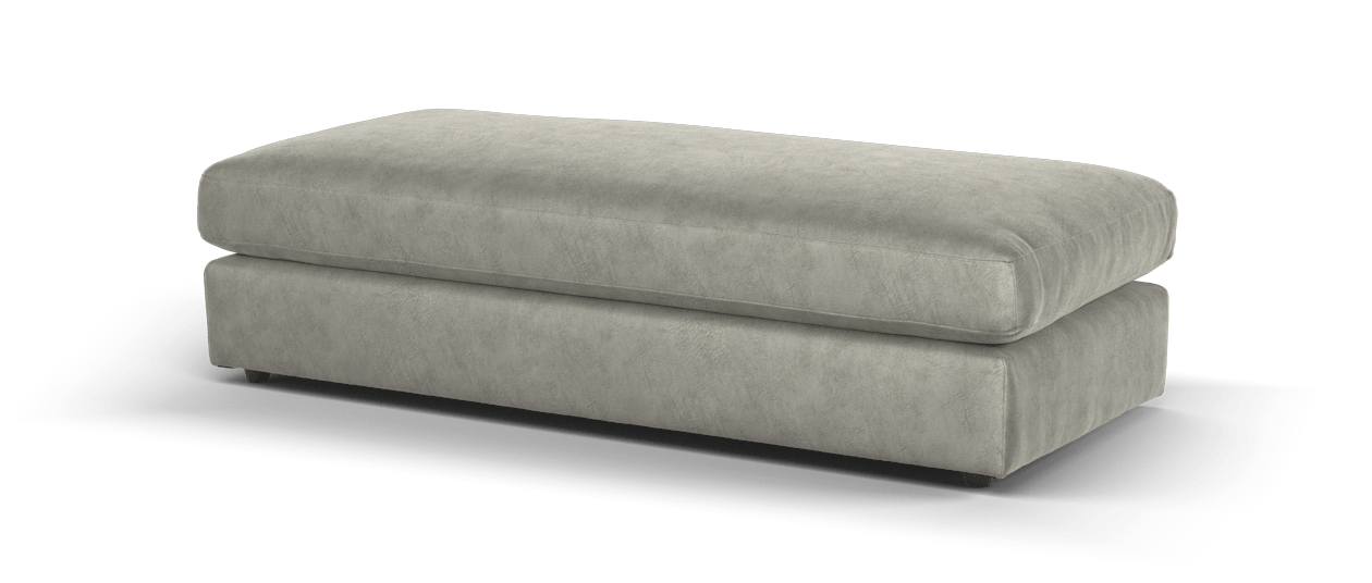 Sofology Savoy Large Push Up Footstool In Savoy Lifestyle Dapple Fabric Silver All Over